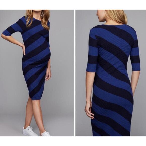 A Pea In The Pod Dresses & Skirts - A Pea In The Pod Maternity Ribbed Sheath Maternity Dress Women’s Large